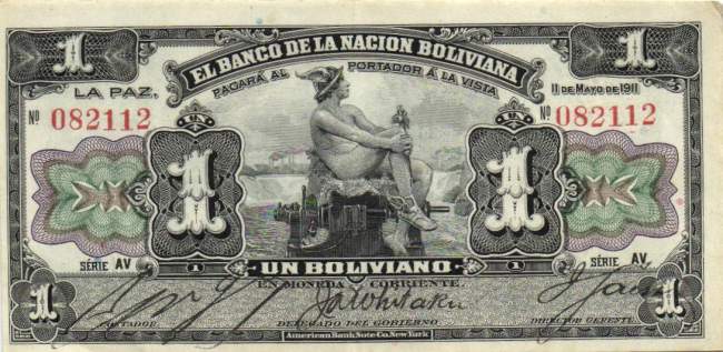 1 Boliviano 11.5.1911